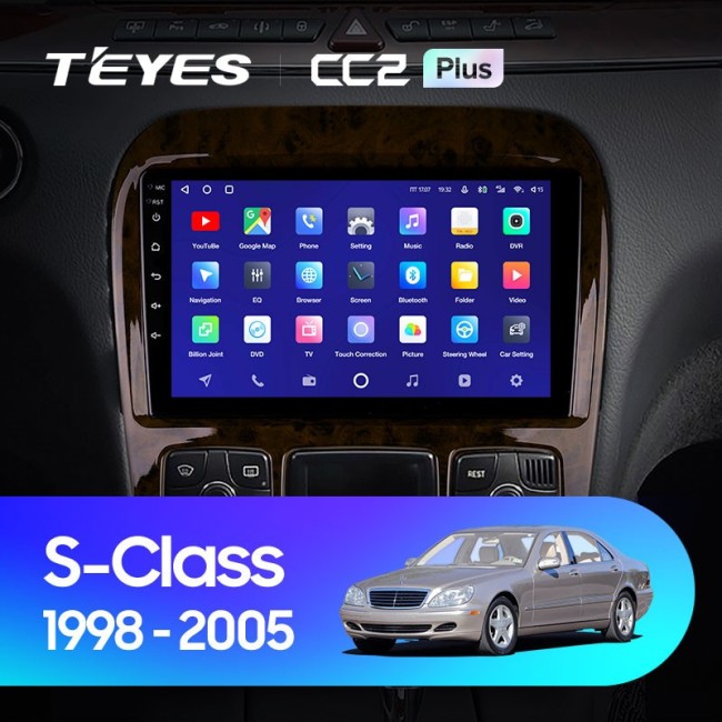 Штатная магнитола Teyes CC2 Plus 3/32 Mercedes Benz S-Class W220 VV220 (1998-2005)