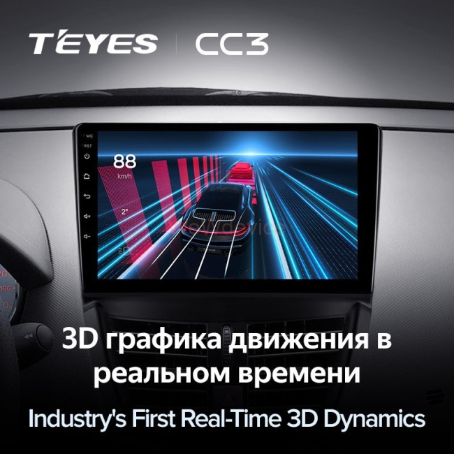 Штатная магнитола Teyes CC3 3/32 Peugeot 207 (2006-2015)