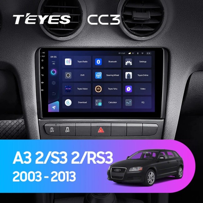 Штатная магнитола Teyes CC3 6/128 Audi S3 2 (2006-2012)