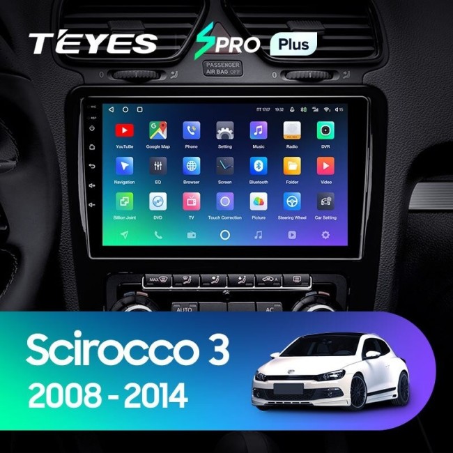 Штатная магнитола Teyes SPRO Plus 4/64 Volkswagen Scirocco (2008-2015)