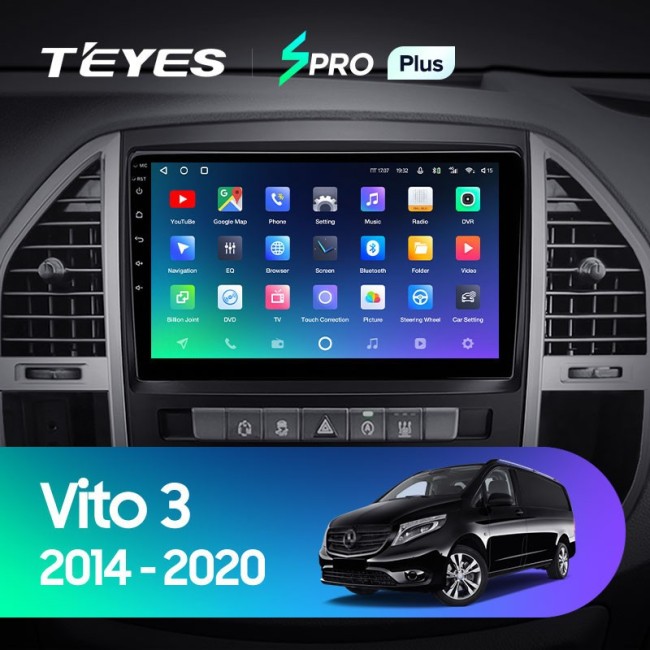 Штатная магнитола Teyes SPRO Plus 6/128 Mercedes-Benz Vito 3 W447 (2014-2020)