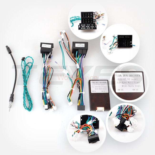 Установочный комплект Teyes для Mercedes-Benz B-Class T245 (2005-2011), Vito 3 W447 (2014-2020), Vito 2 Viano 2 W639 (2003-2015), Sprinter (2009-2015) 7 дюймов