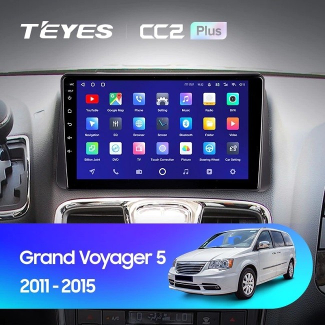 Штатная магнитола Teyes CC2L Plus 2/32 Chrysler Grand Voyager 5 (2011-2015)