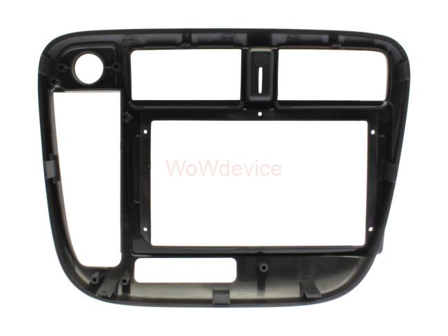 Рамка магнитолы 9.0" (цв.Черный) для HONDA Civic 1998-2000 Правый руль / Кондиционер