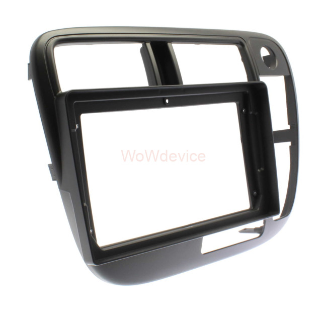 Рамка магнитолы 9.0" (цв.Черный) для HONDA Civic 1998-2000 Правый руль / Кондиционер