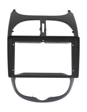 Рамка магнитолы 9.0" (цв.Черный) для PEUGEOT (206) 1998-2010