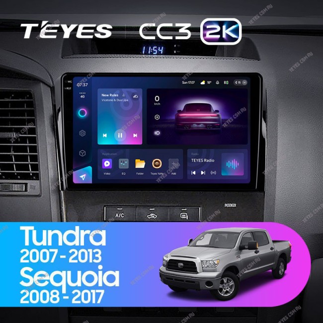 Штатная магнитола Teyes CC3 2K 3/32 Toyota Sequoia XK60 (2008-2017)