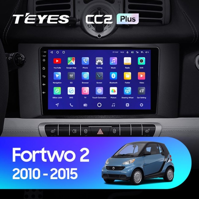 Штатная магнитола Teyes CC2 Plus 3/32 Mercedes Benz Smart Fortwo 2 (2010-2015)