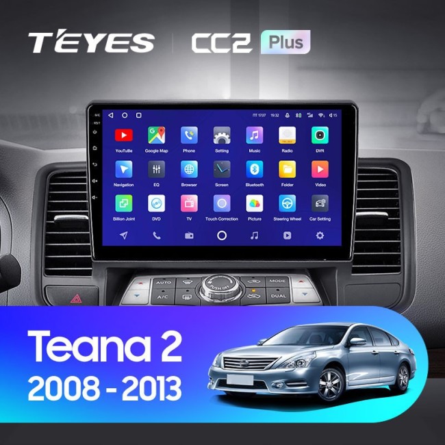 Штатная магнитола Teyes CC2 Plus 6/128 Nissan Teana J32 (2008-2013) Тип-А