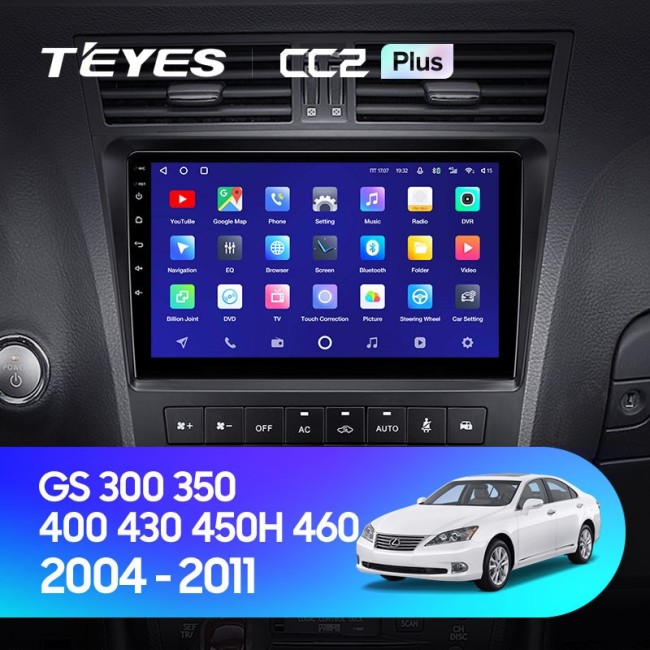 Штатная магнитола Teyes CC2L Plus 1/16 Lexus GS300 350 400 430 450h 460 (2004-2011)