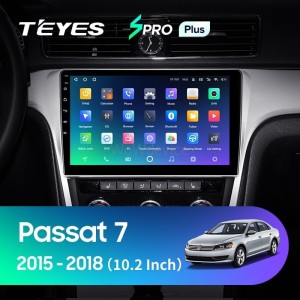 Штатная магнитола Teyes SPRO Plus 6/128 Volkswagen Passat 7 B7 NMS (2015-2018) F2