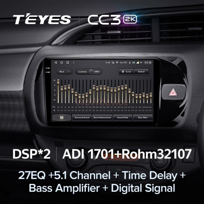 Штатная магнитола Teyes CC3 2K 4/32 Toyota Vitz III XP130 (2014-2019) Правый руль Штатная магнитола Teyes CC3 2K 4/32 Toyota Vitz III XP130 (2014-2019) Правый руль