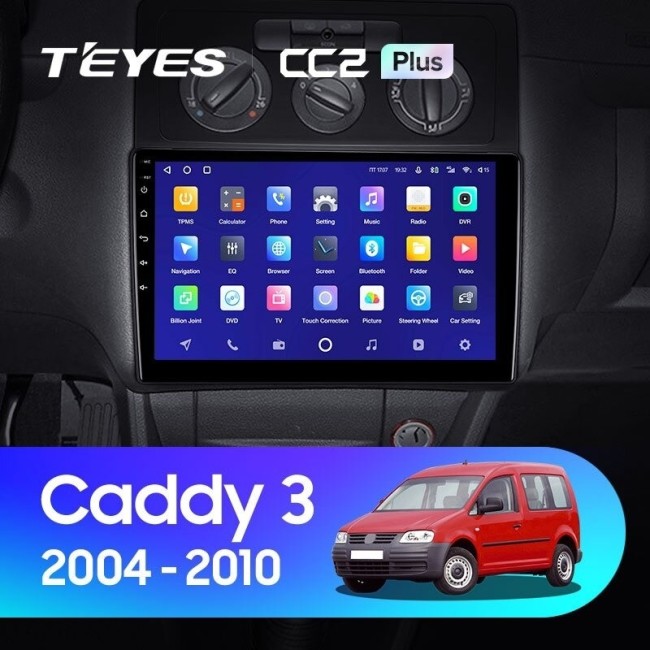 Штатная магнитола Teyes CC2L Plus 1/16 Volkswagen Caddy 2K (2004-2010)