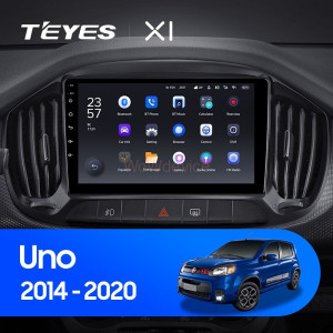 Штатная магнитола Teyes X1 4G 2/32 Fiat Uno (2014-2020)