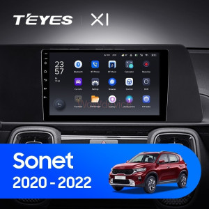 Штатная магнитола Teyes X1 4G 2/32 Kia Sonet (2020-2022)