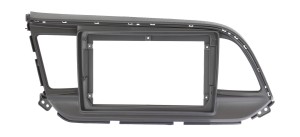 Рамка магнитолы 9.0" (цв.Черный и Серебристый) для HYUNDAI Elantra (AD), Avante (AD) 2018+ Левый руль