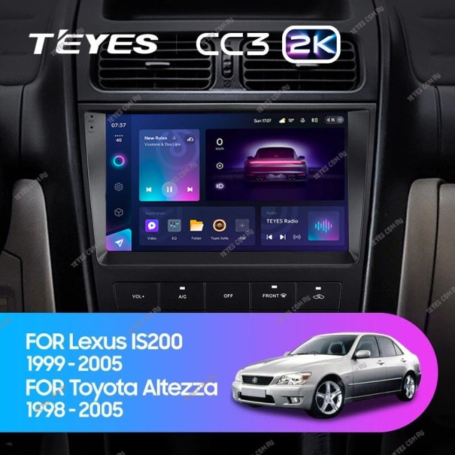 Штатная магнитола Teyes CC3 2K 3/32 Lexus IS200 XE10 (1999-2005)