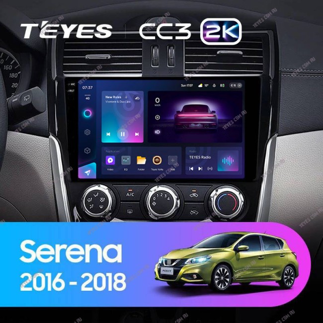 Штатная магнитола Teyes CC3 2K 3/32 Nissan Serena (2016-2019) Тип-A