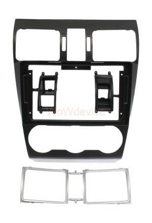 Рамка магнитолы v.4 9.0" (Черный) для SUBARU Forester 2015-2018; Impreza, XV 2015-2017; WRX, Levorg 2014+