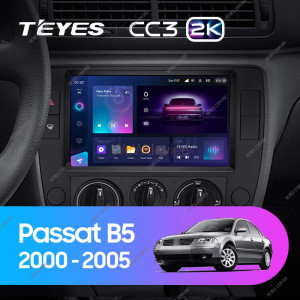 Штатная магнитола Teyes CC3 2K 6/128 Volkswagen Passat B5 (2000-2005)