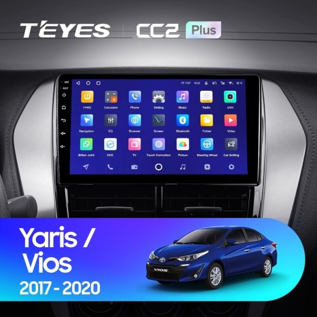 Штатная магнитола Teyes CC2L Plus 1/16 Toyota Yaris (2017-2020) F2