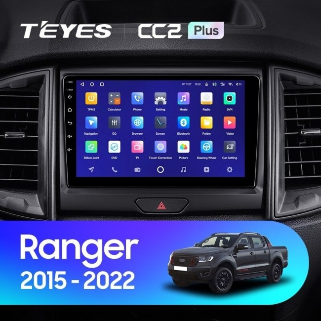 Штатная магнитола Teyes CC2 Plus 4/64 Ford Ranger P703 (2015-2022) Тип-B