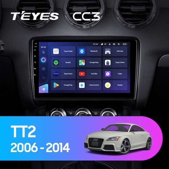 Штатная магнитола Teyes CC3 6/128 Audi TT 2 (2006-2014)