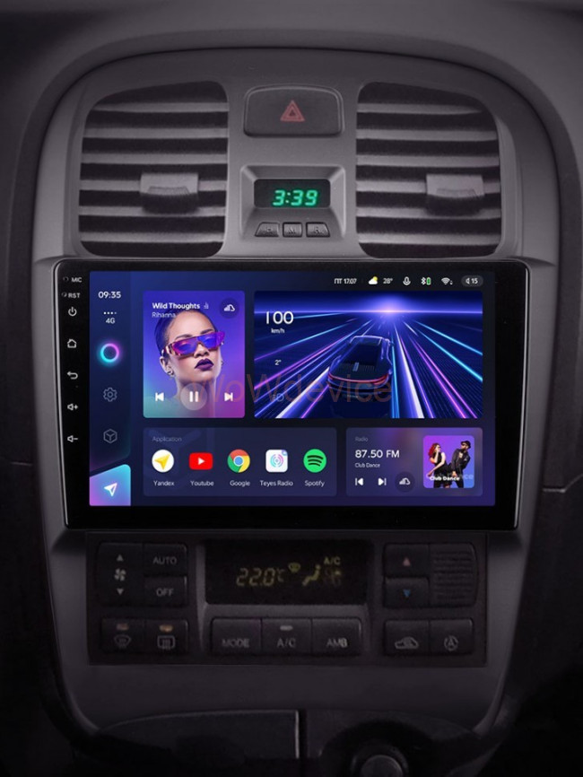 Штатная магнитола Teyes CC3 6/128 Hyundai Sonata EF рестайлинг (2001-2012)