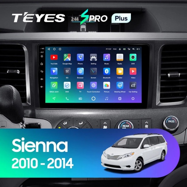 Штатная магнитола Teyes SPRO Plus 3/32 Toyota Sienna 3 XL30 (2010-2014)