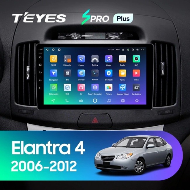 Штатная магнитола Teyes SPRO Plus 6/128 Hyundai Elantra 4 HD (2006-2012)