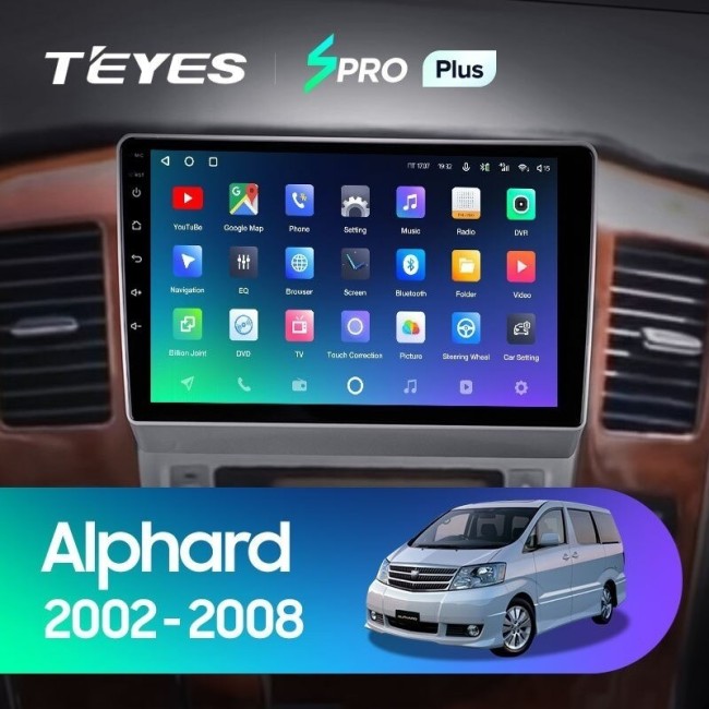 Штатная магнитола Teyes SPRO Plus 6/128 Toyota Alphard 1 H10 (2002-2005) F1