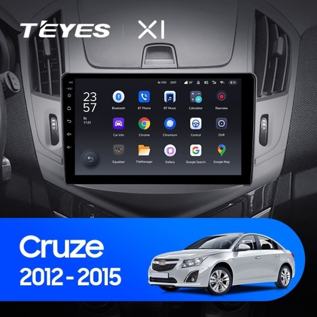 Штатная магнитола Teyes X1 4G 2/32 Chevrolet Cruze J300 J308 (2012-2015)