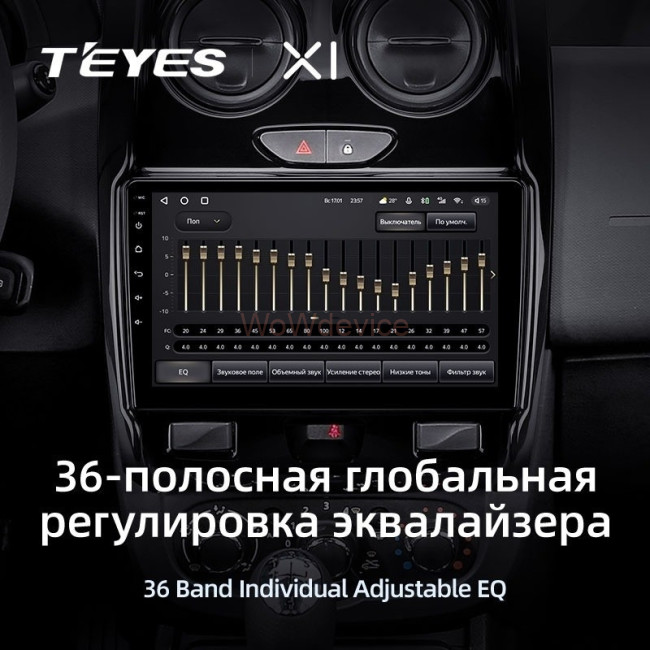 Штатная магнитола Teyes X1 4G 2/32 Renault Duster (2015-2018)