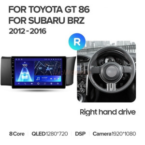 Штатная магнитола Teyes CC2 Plus 4/32 Subaru BRZ (2012-2016) Правый руль