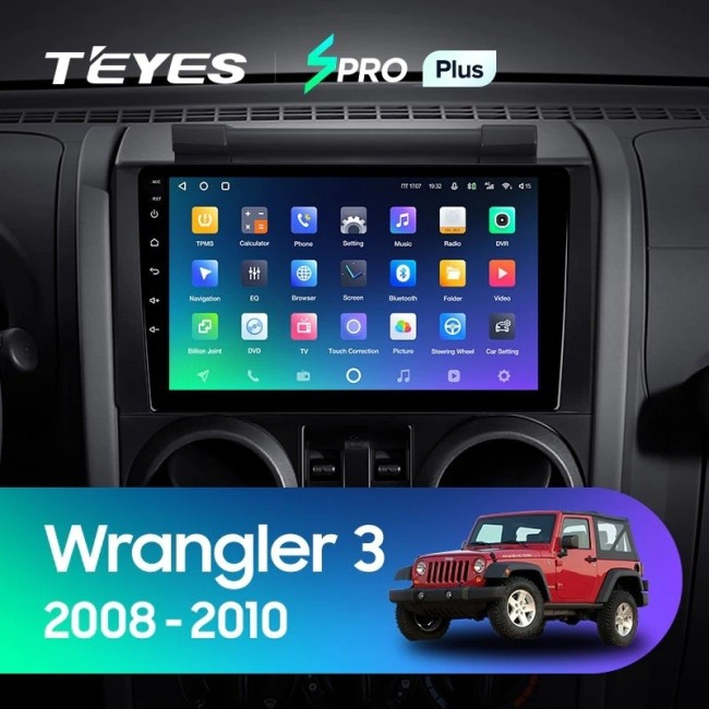 Штатная магнитола Teyes SPRO Plus 3/32 Jeep Wrangler 3 JK (2008-2010) F1