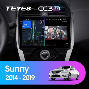 Штатная магнитола Teyes CC3 2K 4/64 Nissan Sunny (2014-2019) F1