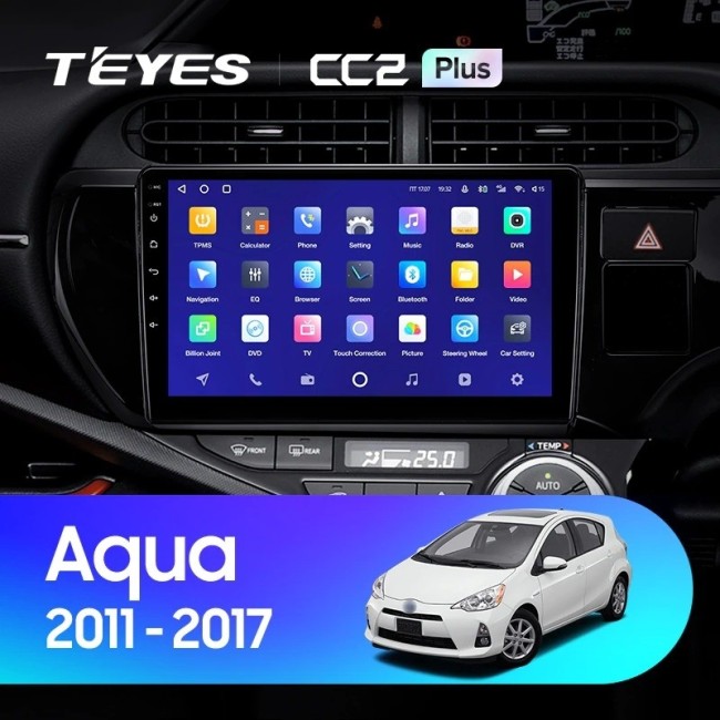 Штатная магнитола Teyes CC2L Plus 1/16 Toyota Aqua (2011-2017)
