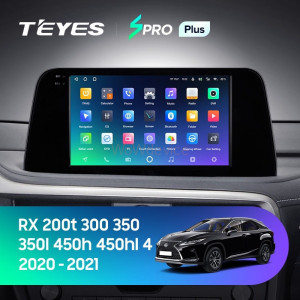 Штатная магнитола Teyes SPRO Plus 4/32 Lexus RX200t RX300 RX350 RX350l RX450h RX450hl AL20 IV (2015-2021)