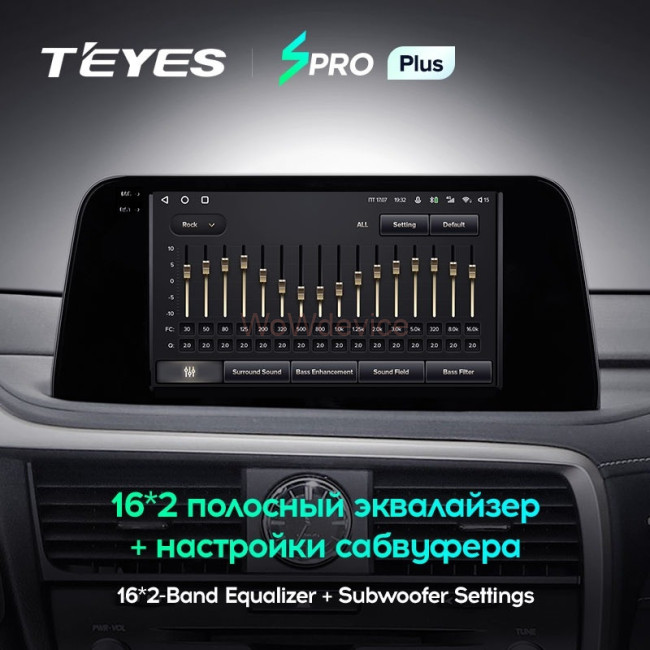 Штатная магнитола Teyes SPRO Plus 4/32 Lexus RX200t RX300 RX350 RX350l RX450h RX450hl AL20 IV (2015-2021)