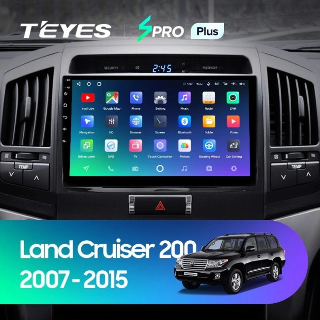 Штатная магнитола Teyes SPRO Plus 4/64 Toyota Land Cruiser 11 200 (2007-2015) Тип-B