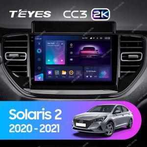 Штатная магнитола Teyes CC3 2K 3/32 Hyundai Solaris 2 (2020-2021)