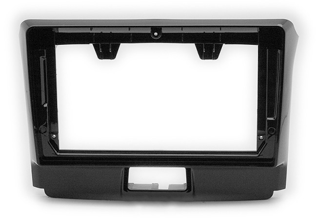 Рамка магнитолы 9.0" (цв.Глянцевый Черный) для TOYOTA Corolla (E160) 2012+ Кнопка опасности внизу