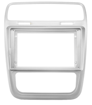 Рамка магнитолы 9.0" (цв.Серебро) для VOLKSWAGEN Scirocco 2014-2017 Кондиционер
