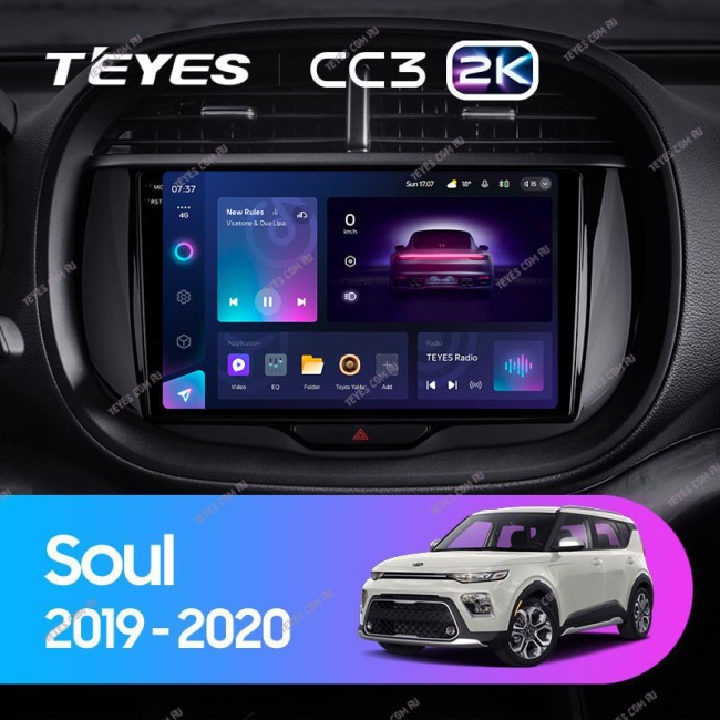 Штатная магнитола Teyes CC3 2K 4/64 Kia Soul (2019-2020)