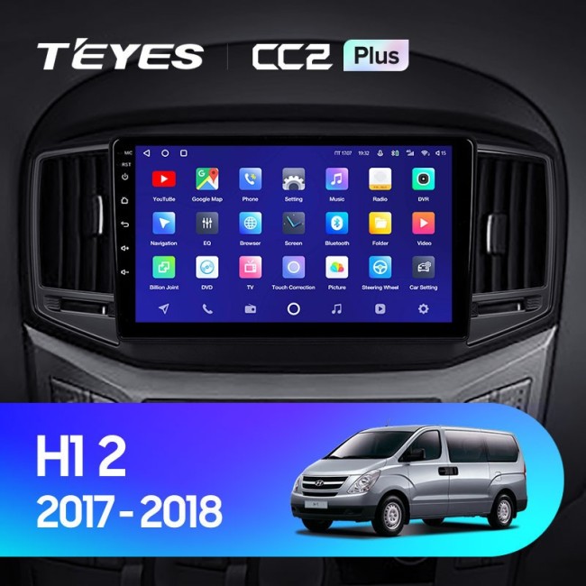 Штатная магнитола Teyes CC2 Plus 4/64 Hyundai H1 2 (2017-2018)