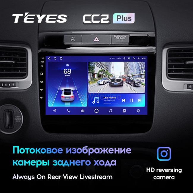 Штатная магнитола Teyes CC2L Plus 1/16 Volkswagen Touareg FL NF (2010-2018) Тип A