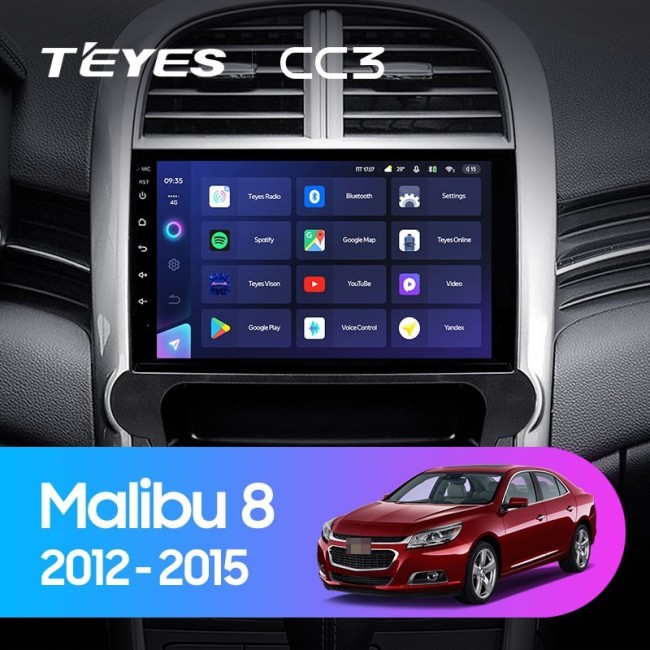Штатная магнитола Teyes CC3 3/32 Chevrolet Malibu 8 (2012-2015)