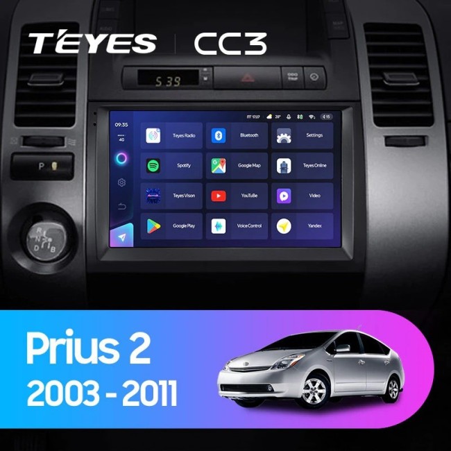 Штатная магнитола Teyes CC3 3/32 Toyota Prius XW20 (2003-2011)