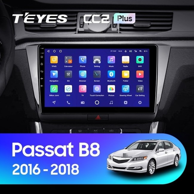 Штатная магнитола Teyes CC2L Plus 1/16 Volkswagen Passat B8 (2016-2018)