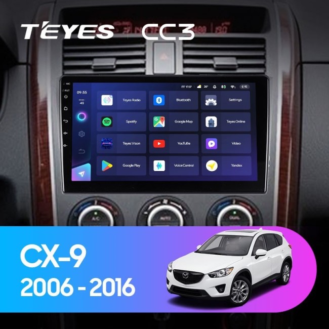 Штатная магнитола Teyes CC3 4/64 Mazda CX-9 TB (2006-2016)